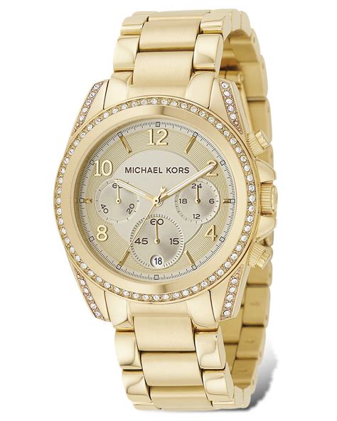 michael kors gold tone black python watch